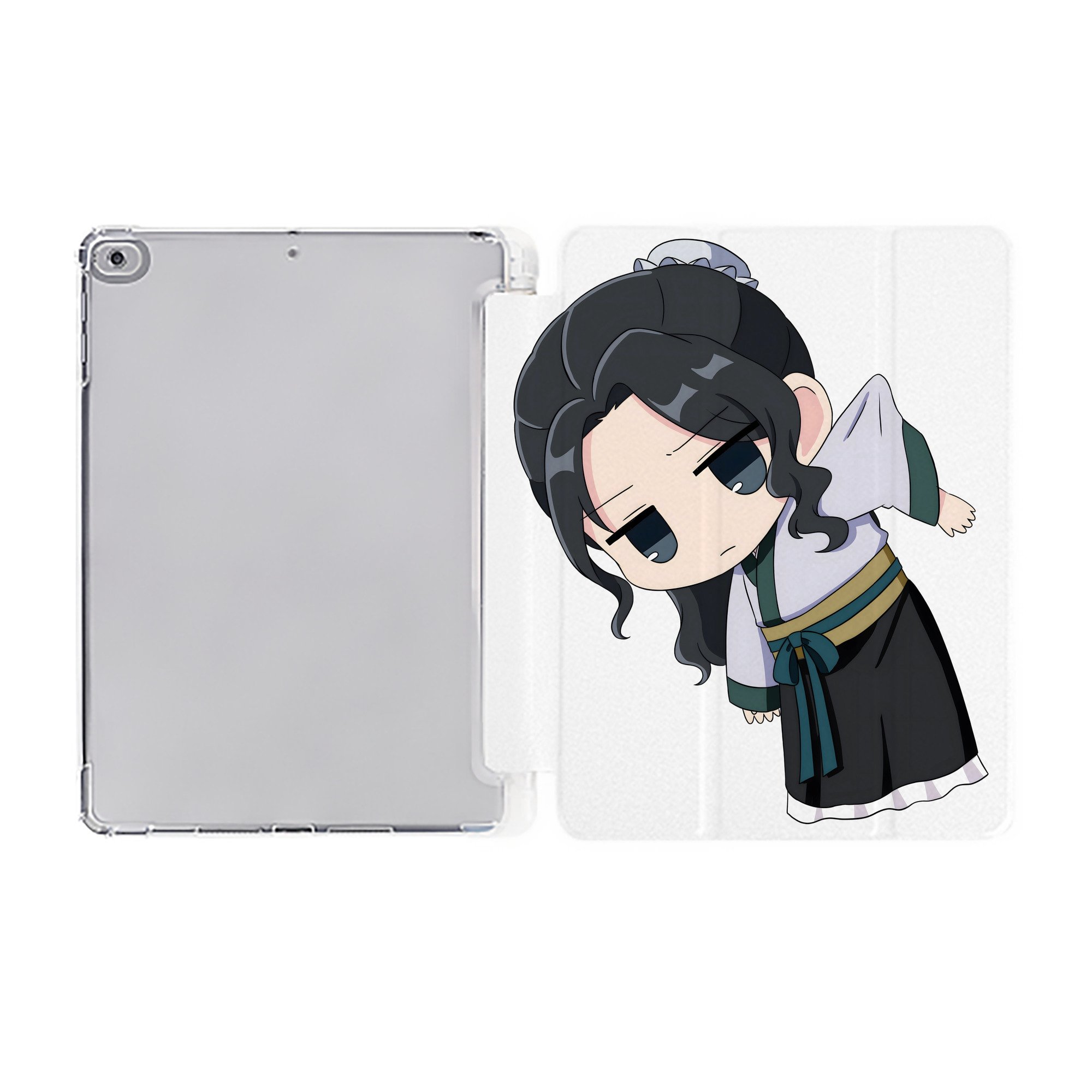 （画像用） 薬屋のひとりごと The Apothecary Diaries IPad ケース ペン収納付き 三つ折りスタンド PUレザー×シリコン 対応機種9.5/10.5/10.9インチ
